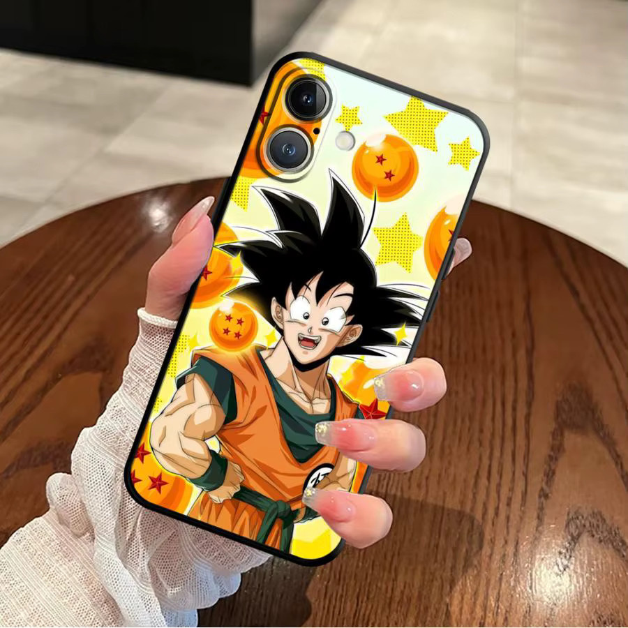 Dragon Ball Frieza und Son Goku Handyhülle in Schwarz für Apple iPhone Modelle - Bild 3