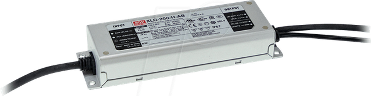 Mean Well XLG-200-24-A LED-Treiber, Konstantspannung 24 V/DC, 199.2 W, dimmbar, IP67 Schutzklasse - Bild 2
