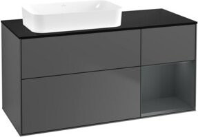 V&B Waschtischunterschrank Finion in Anthrazit lackiert, Breite: 120 cm, Tiefe: 60 cm - Bild 1