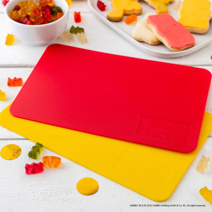 Zenker Schneidmatten-Set HARIBO Goldbär, 2-teilig, rot und gelb, B: 24 cm, T: 16 cm - Bild 3