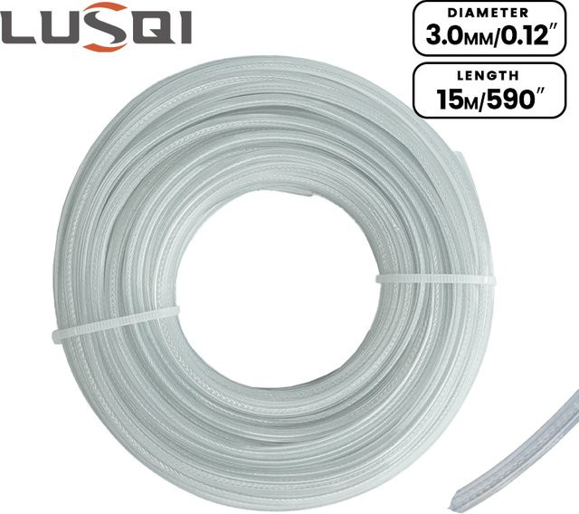 Lusqi Rasenmäher Zubehör Stahldraht Nylon Trimmerlinie für quadratische Bürsten Cutter Seile zur Rasenpflege - Bild 1