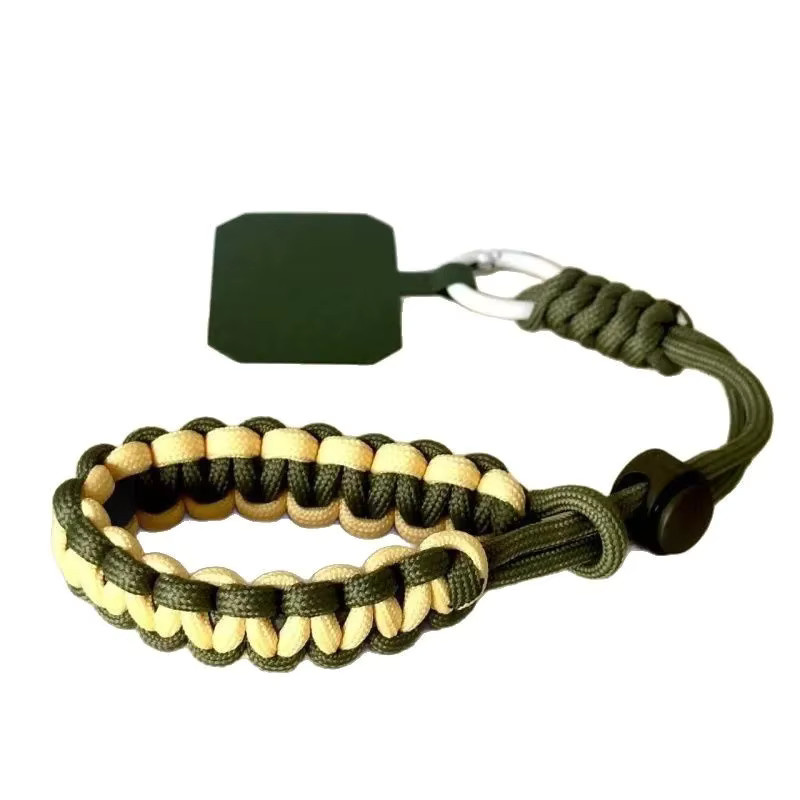 Tutew Handgewebtes Handy-Lanyard als verstellbare Handschlaufe und Sicherheits-Anti-Drop-Seil für Outdoor-Sport in Orange und Blau - Bild 2