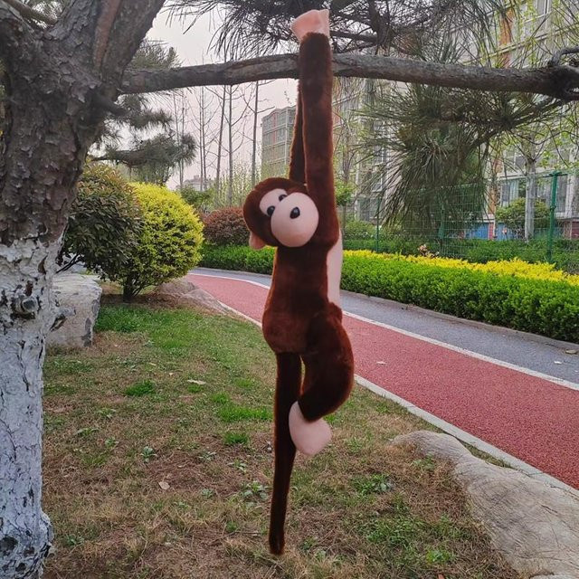 Vorhang-Affen-Plüschtier, Langarm-Affe, Greifpuppe, 52cm - Bild 1