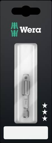Wera Verbindungsteil Antrieb 1/4 (6,3 mm) 50 mm in Silber - Bild 1