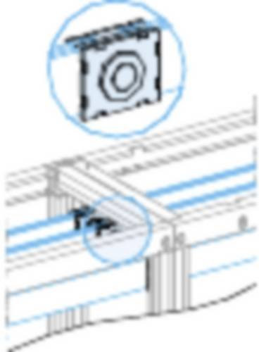 Schneider Electric LVS04640 PrismaSeT-P Linergy BS Verbindung horizontal in Silber für Schienenquerschnitte 50x10mm, 60x5mm und 60x10mm - Bild 1