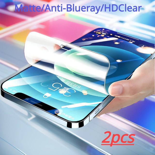 2er-Pack Matte Hydrogel Displayschutzfolie für Motorola Moto G24 G04 G34 G22 G23 G200 G20 G14 G13 G10 G100 G32 G30 G31 G41 G42 in Transparent - Bild 1