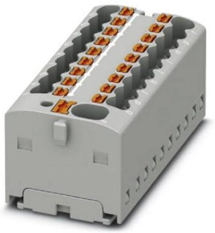 Phoenix Contact Verteilerblock Grau 1047418 B/T/H: 17,5 x 20,0 x 4,39 cm - Bild 1