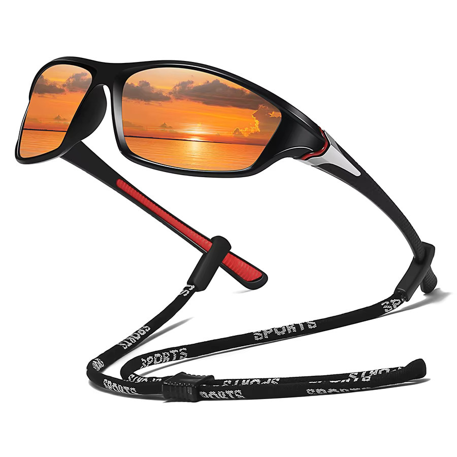 WSZ Sonnenbrille, Unisex, Vollrand, Metall, Schwarz, Wrap - Bild 1