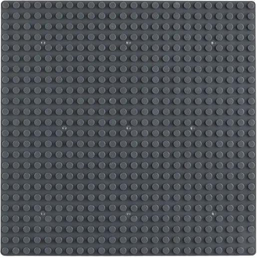 Yiran toy Grundplatten 24*24 Noppen Bausteine Montageplatte, Grau - Bild 1