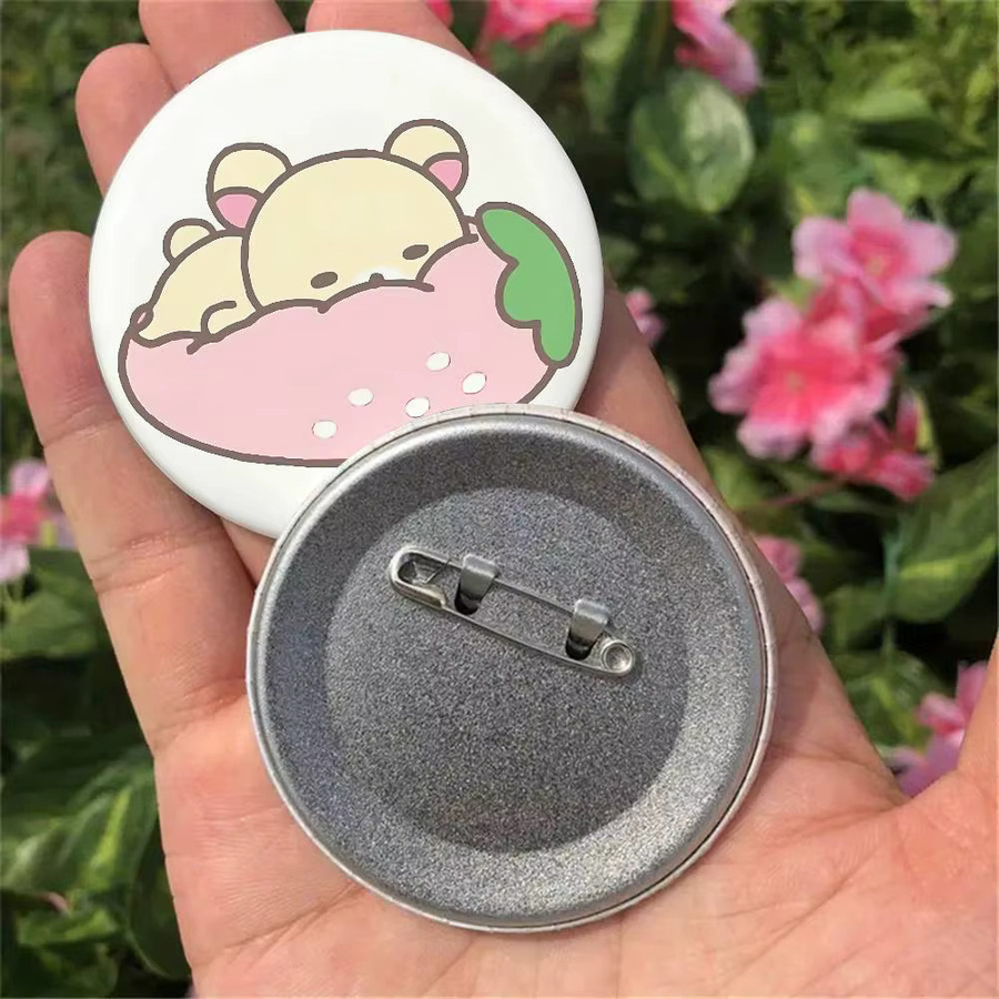 Brosche Rilakkuma, Runde Cosplay-Pins, Unisex - Bild 2