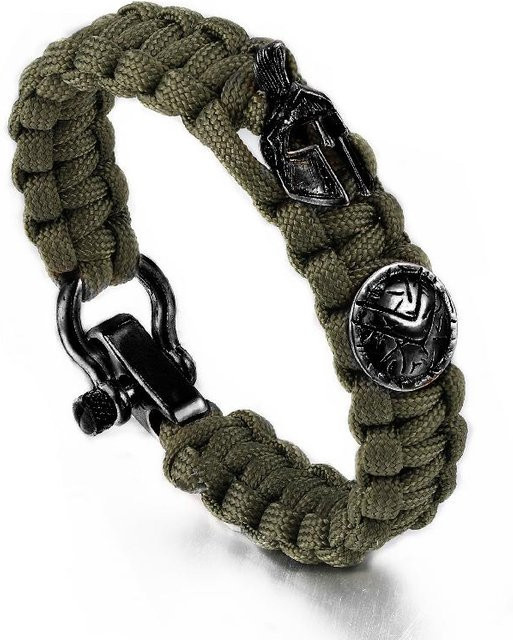 YIRAN Jewelry Armband, Baumwolle, Schwarz, Herren - Bild 1