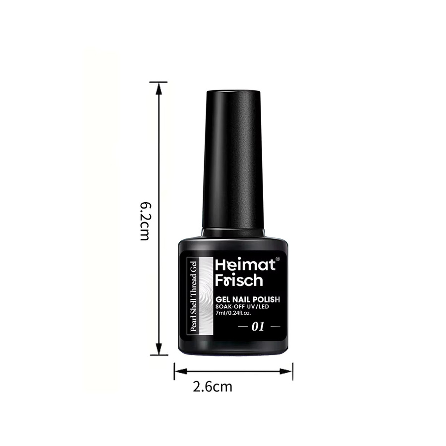 Aurora Shell Mica Mermaid Line Gel-Nagellack, Himmelblau, Schimmernd, 7 ml - Bild 3