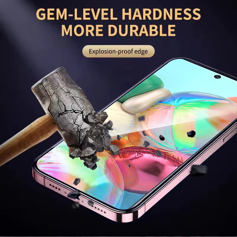 3er-Set Upgrade Displayschutzfolie aus 9H gehärtetem Glas für Samsung Galaxy A71 4G, transparent, Fingerabdruck-Entsperrung kompatibel - Bild 4