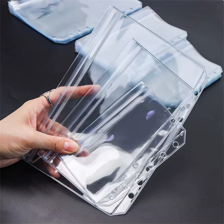 Coliky Transparente Matte PVC Aufbewahrungstasche für A5 Ordner mit Dreischichtiger Bauweise und Seitlich Offener Klappe - Bild 2