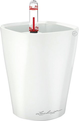 LECHUZA Pflanzgefäß Deltini Weiß, Durchmesser: 10 cm, Höhe: 13 cm - Bild 1