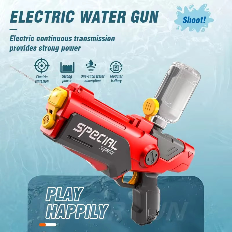 CONUSEA Elektrische Wasser Pistole, Automatisch, Blau, Rot - Bild 2