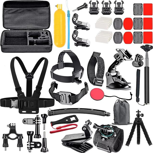 VeFly 50-in-1 Action Kamera Zubehör-Set für GoPro Hero 13 12 11 10, Insta360 X5 und DJI Osmo Action 6 5Pro - Bild 1