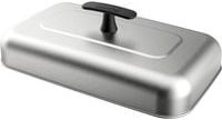 Weber Haube XL für Grillplatten in Schwarz und Silber, B/T/H: 43,5 x 25,5 x 12,5 cm - Bild 1