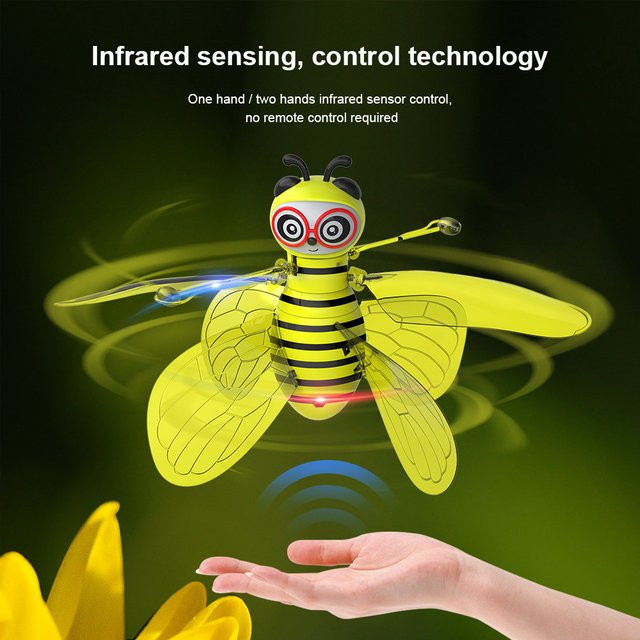 NOVELTYRC Little Bee Flying Vehicle Helicopter mit Licht, gelb - Bild 1