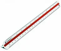 RUMOLD Dreikantmaßstab 160 in Weiß, Länge: 30 cm - Bild 1