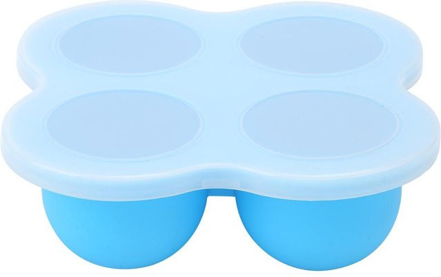 Neoglint Eierdämpfer aus Silikon mit 4 Löchern, blau und weiß - Bild 1