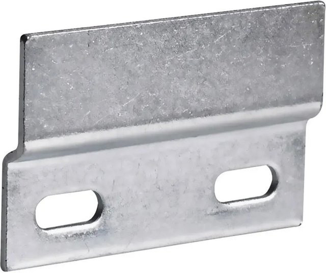 Hettich Schrankaufhängeschiene aus verzinktem Stahl in Silber, 2 Stück (Belastbarkeit bis 130 kg) - Bild 1