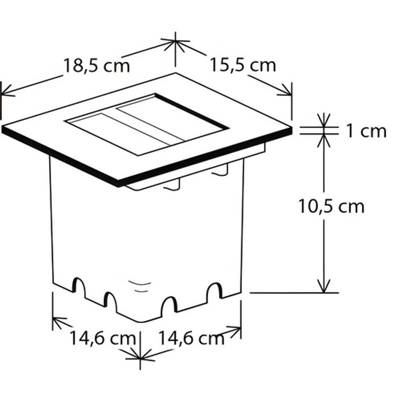 Konstsmide Bodenspot EFFECT Einbaustrahler in Silber mit LED und warmweißem Licht - Bild 2