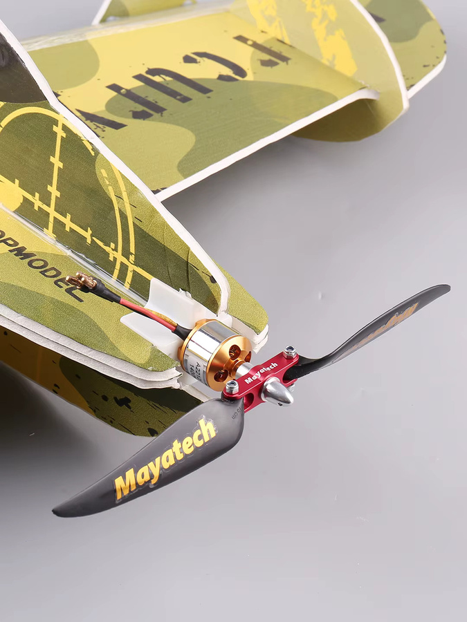Mayatech Modellflugzeug-Metall-Faltpropeller und Falt-Nylonpropeller, mit Fester Flügelpropellerklemme - Bild 1