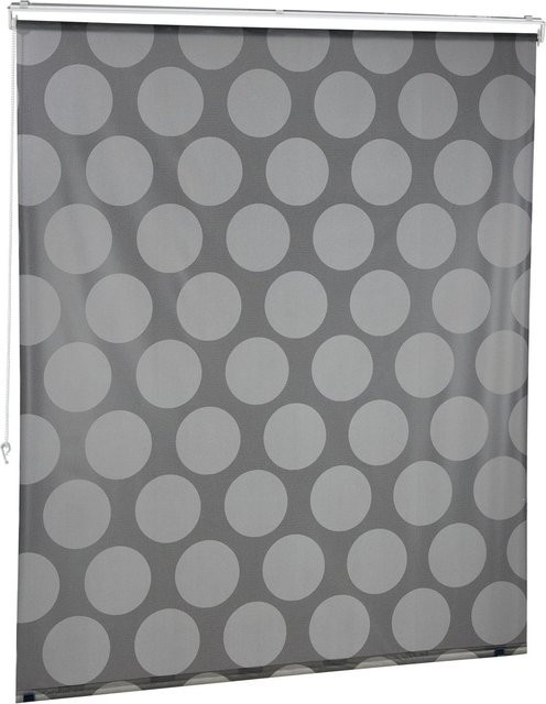 Relaxdays Duschrollo aus Kunststoff und Aluminium in Grau, wasserabweisend, B: 140 cm x H: 240 cm - Bild 1
