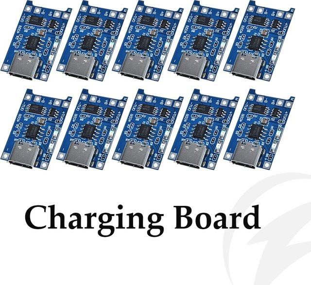 FONKEN TP4056 Lithium-Batterie Ladegerät Modul mit Schutzfunktion und Dual-Anschluss Typ-C und Micro USB in Blau - Bild 1