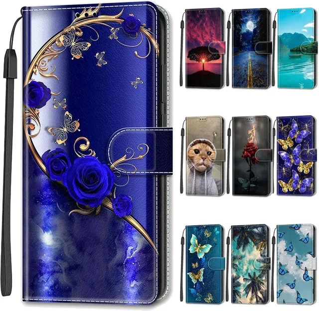 Leder Handyhülle mit Magnet-Flip-Cover und Standfunktion als Brieftasche für Samsung Galaxy A35 A55 A25 5G A05 A05s A15 4G - Bild 1