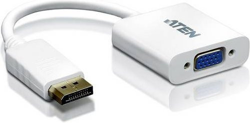 ATEN VC925-AT DisplayPort zu VGA Adapter in Weiß (1x DisplayPort Stecker auf 1x VGA Buchse) - Bild 1