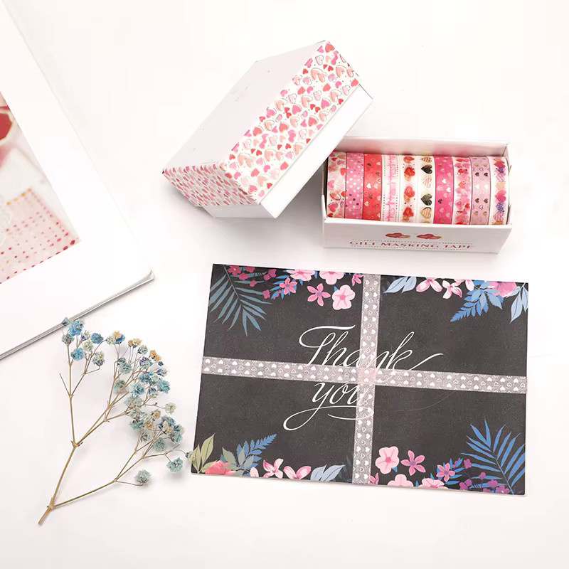 TMZ Washi-Tape Set in Rosa für DIY-Scrapbooking und Planer - Bild 2