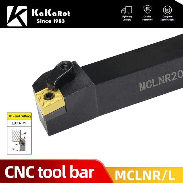 Kakarot CNC Drehwerkzeug-Set mit Hartmetalleinsätzen und Haltern für Drehmaschinen CNMG MCLNR1616H12 MCLNR2020K12 MCLNR2525M12 - Bild 1