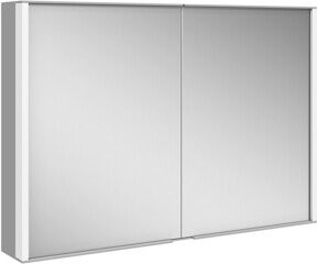 Keuco Spiegelschrank Royal Match si-elox in Silber mit 2 Drehtüren, B/T/H: 100 x 70 x 16 cm - Bild 1