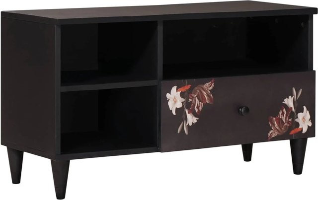vidaXL Stauraumschrank aus Massivholz Mango in Mehrfarbig, B/T/H: 80 x 33,5 x 46 cm - Bild 1