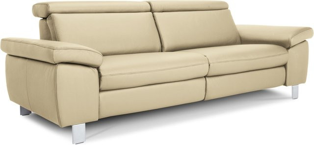 Modernes Leder-Sofa vito TONGA in Weiß - Bild 1
