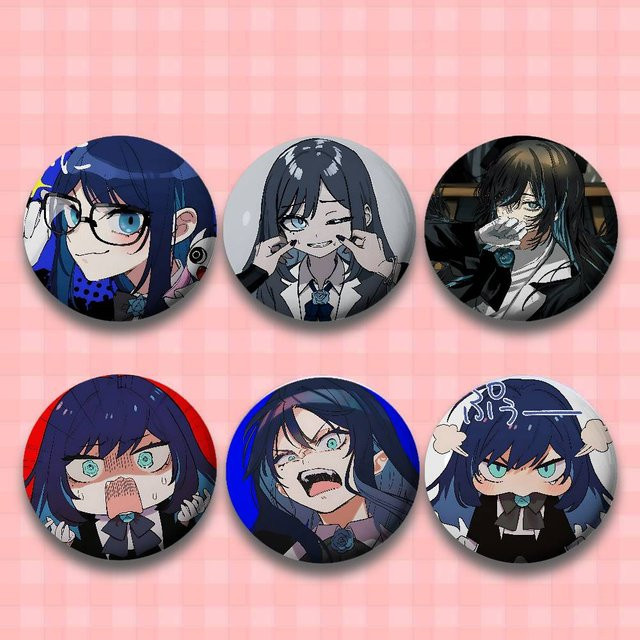 Brosche Metall, Kawai A-Ado Abzeichen, Weißblech Soft Button Pin - Bild 1