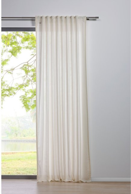 Ondeco Schlaufenschal Mood Blickdichter Vorhang Ecru B: 135 cm, H: 300 cm - Bild 1