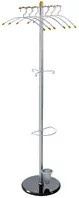 ALCO Garderobenständer modern in Silber mit 3 Haken, Durchmesser: 38 cm, Höhe: 175 cm - Bild 1