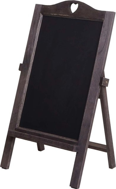 MCW Kreidetafel Aufsteller E51 im Shabby-Look Vintage, grau-braun, B/T/H: 66 x 37 x 27 cm - Bild 2