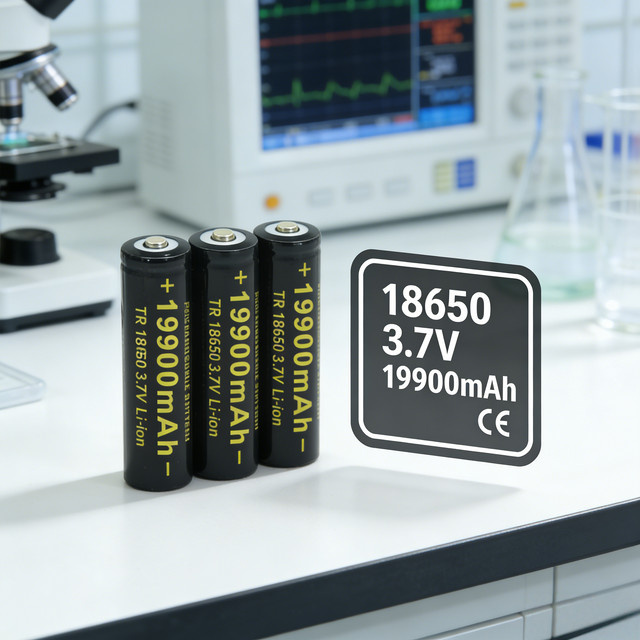 Lerp Li-Ionen-Akku 18650 Button Top, 19900mAh, 3,7V, Schwarz - Bild 1