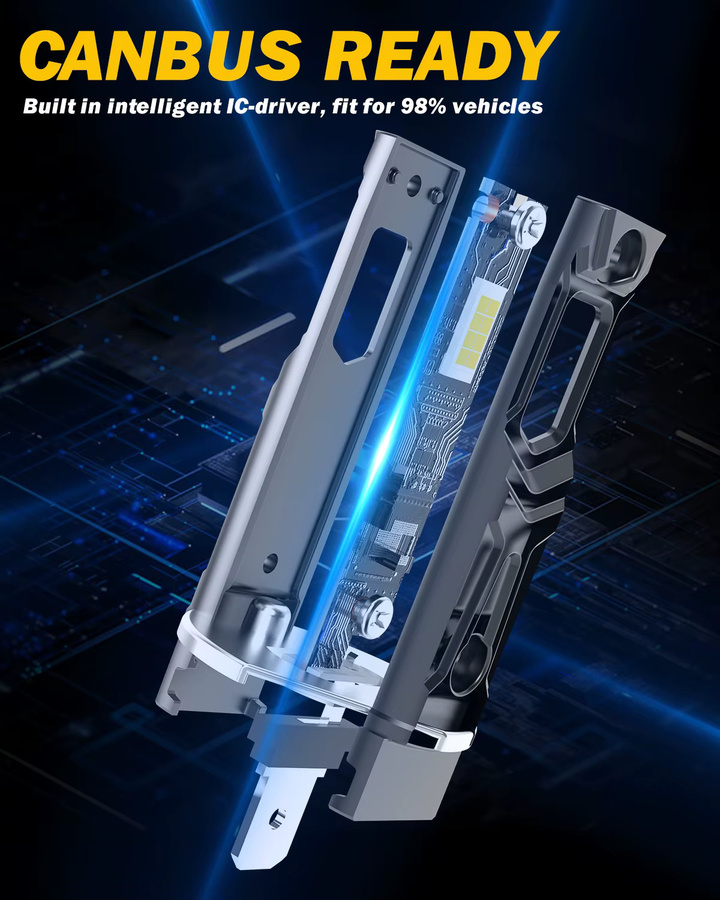 TUINCYN H1 LED-Lampen Set für Autoscheinwerfer, 2 Stück - Bild 3