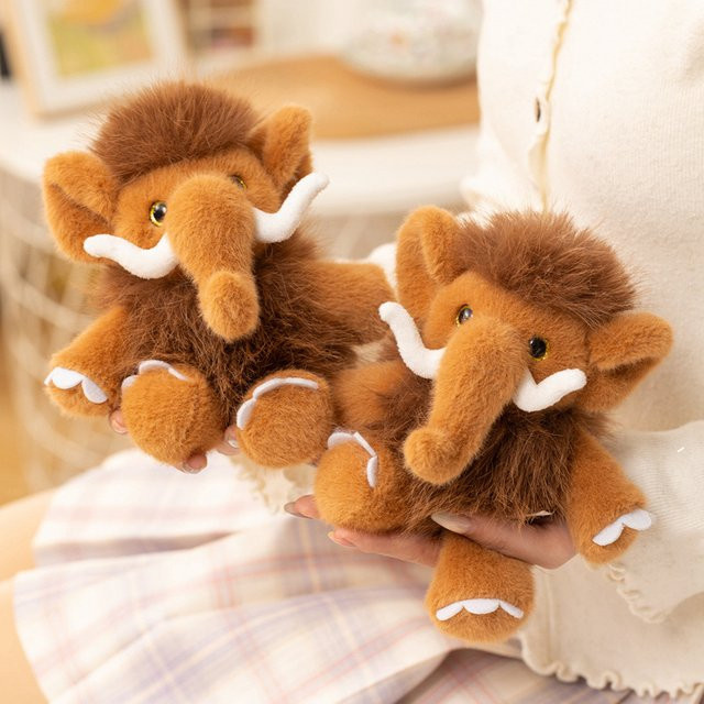 pangcangshu Mammut-Puppe, Eiszeit-Giraffe, Erdbeer-Katze, Plüschtiere - Bild 1