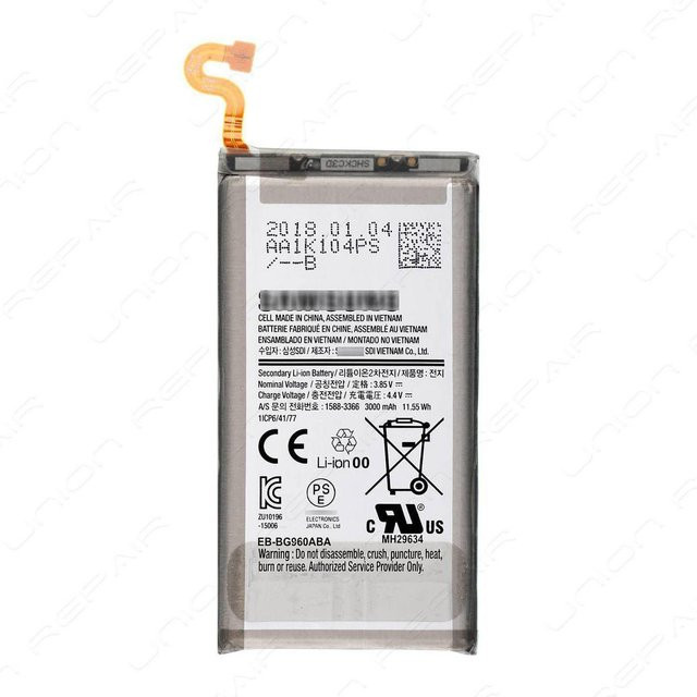 Samsung Galaxy S9+ Ersatzakku SVC Battery Assy SM-G965F in Schwarz (GH82-15960A) - Bild 1