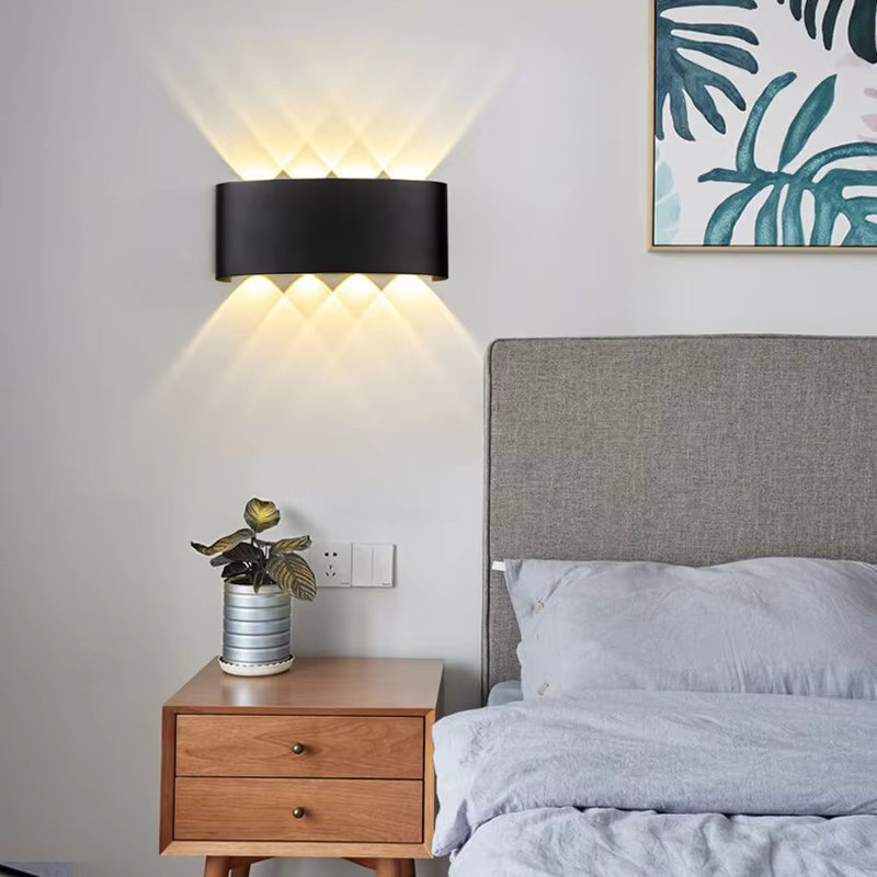 Homocean Moderne LED Wandleuchte Up Down aus Kunststoff für Schlafzimmer und Korridor in Warmweiß - Bild 1