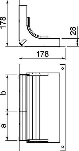 OBO Bettermann Bogen B: 250,00 mm, H: 28,00 mm - Bild 1