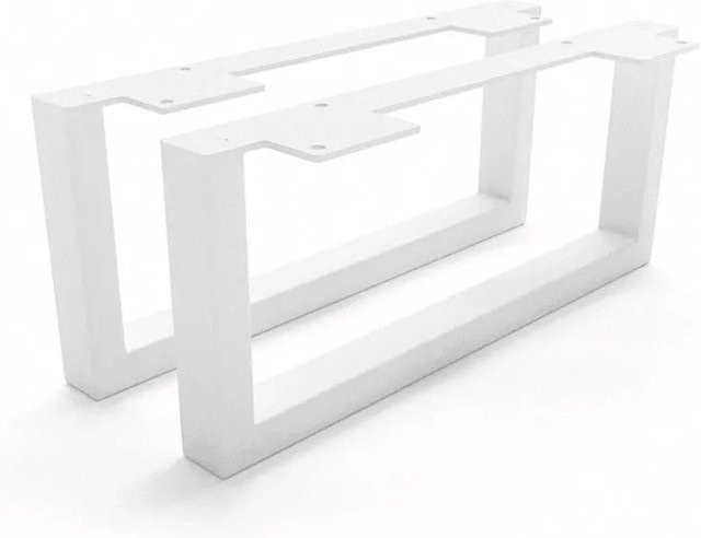 HEVVA Möbelfüße GRAZ 2er Set Weiß, Höhe: 15 cm, Tiefe: 35 cm - Bild 1