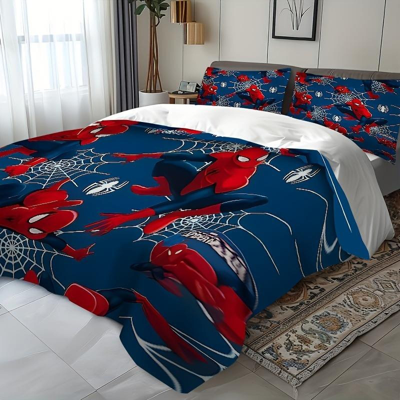 Spider-Man Bettwäsche-Set 3-teilig von Tinika in Blau und Rot, King Size, B: 245 cm x H: 210 cm - Bild 6