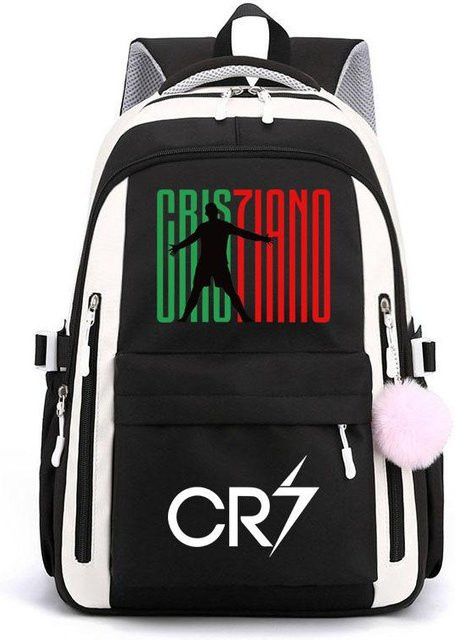 3-teiliges Schulrucksack-Set in Schwarz aus Oxford-Stoff mit Schultasche und Federmäppchen - Bild 1